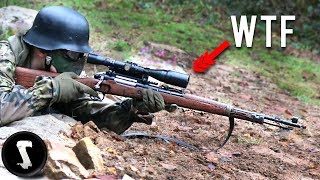 Real Wartime Mauser Kar98k to Airsoft Gun Conversion in ACTION [upl. by Chaworth]