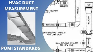 How to take off HVAC Duct measurements   POMI Standards [upl. by Enilaf]