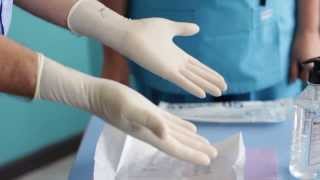 How to Don Sterile Gloves [upl. by Jacki]