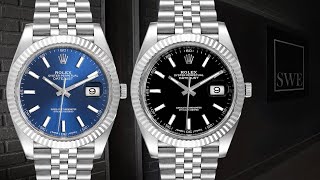 Rolex Datejust 41Jubilee Bracelet Blue and Black Dial 126334  SwissWatchExpo [upl. by Briny]