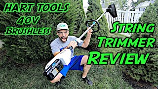 HART 40v Battery String Trimmer InDepth Review  Product Review [upl. by Ehudd]