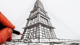 How to Draw in 3Point Perspective Narrated [upl. by Eggleston440]