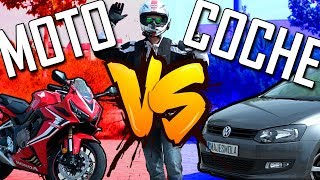 COCHE VS MOTO  LAS 8 PRUEBAS [upl. by Zohara235]