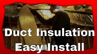 How To Install HVAC Duct Insulation Like A Pro [upl. by Willett]