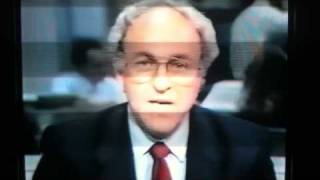 Crash of 1987 Live news reports of Stock Market Crash [upl. by Llerrem]