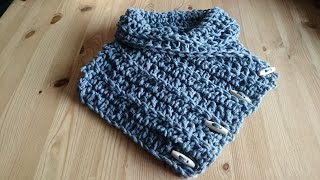 Nekwarmer  Colsjaal  Haken  Tutorial  Nederlands [upl. by Wong]