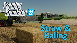 Farming Simulator 22 Tutorial  Straw amp Baling [upl. by Imuya]