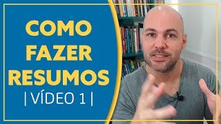 Como fazer excelentes resumos  vídeo 01 [upl. by Hayne]