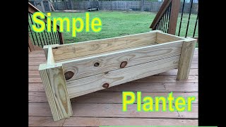 How to build a simple wooden planter box [upl. by Artek588]