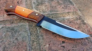 Fabricación de cuchillo simple con herramientas básicas [upl. by Zink381]