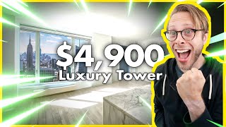 INSIDE a 4900 JawDropping NYC Luxury Apartment  53 Floors Up [upl. by Schlicher]