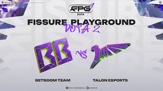 Dota 2 Live Talon Esports vs Betboom  Playoff  FISSURE PLAYGROUND anonimdt [upl. by Ihc]