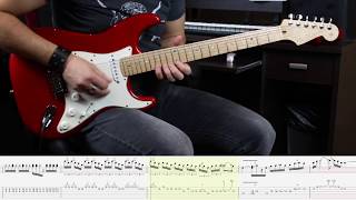 Nobodys wife solo guitar lesson Anouk Tab  backing track tutorial HD [upl. by Lagasse]