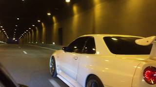 Nissan Skyline GTR R34 Turbo sound [upl. by Boycey743]