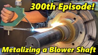 SNS 300 Spray Welding a Blower Shaft [upl. by Oglesby283]