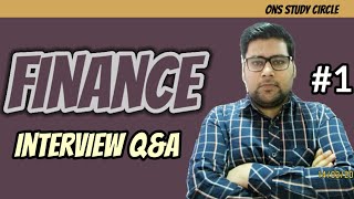 Finance Interview Questions And Answers  Part 1 [upl. by Atyekram35]