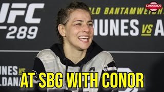 Jasmine Jasudavicius Recaps Training at SBG Ireland amp Previews Viviane Araujo Fight  UFC Denver [upl. by Blinny]