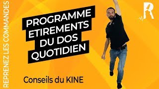 3 exercices dassouplissements pour le dos Kiné [upl. by Novyaj222]