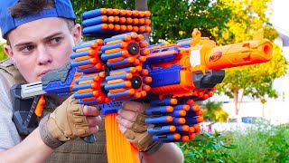 Nerf War Million Subscribers Battle [upl. by Ahsoem]