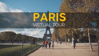 Paris Virtual Tour  Walking Paris And Sight things  Travel In France [upl. by Drehcir]