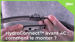 Essuieglace HydroConnect™ avant 4C  comment le monter   Valeo Service [upl. by Retsevel]