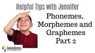 Phonemes Graphemes Morphemes More Info⎪Kendore LearningSyllables Learning Center [upl. by Crandall966]