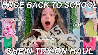 HUGE TRENDY BACK TO SCHOOL SHEIN TRYON HAUL 2021 [upl. by Tate]