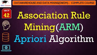 L42 Association Rule MiningARM  Apriori Algorithm  Example  Data Mining Lectures in Hindi [upl. by Nolyd]