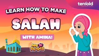 How to Pray Salah with Amina  My First Prayer for kids [upl. by Godber]