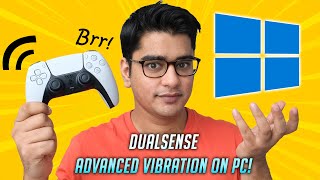 Make PS5 DualSense Controller Work WITH ADVANCED HAPTICS on Windows  PC [upl. by Bibby]