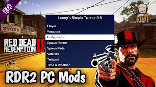 How to install mods in Red Dead Redemption 2 PC Lennys Simple Trainer RDR2 PC mods  VinuTheMonk [upl. by Ak]