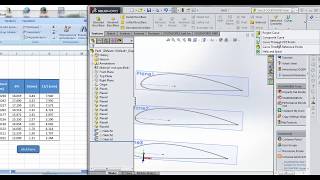 Wind Turbine Blade in Solidworks Part1 [upl. by Inalaek]