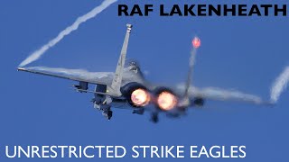 F15 Unrestricted Take Off  RAF Lakenheath [upl. by Alyse510]