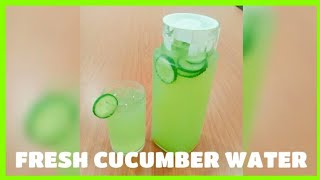 FRESH CUCUMBER WATER l How to make cucumber Lemonade l Agua Fresca [upl. by Eurd895]