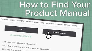 How To Find Your Product Manual [upl. by Hazaki]