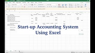 Basic Excel Accounting System [upl. by Rodavlas]