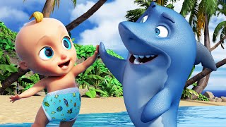 Bébé Requin  Chansons à gestes pour bébé  BB LouLou [upl. by Warga]