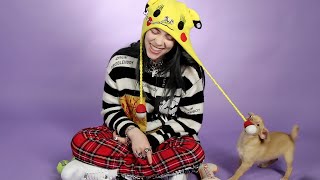 Billie Eilish Plays With Puppies While Answering Fan Questions [upl. by Ogilvy]