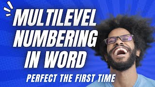 How To Create Multilevel Numbering In Word That Actually Works [upl. by Yelad]