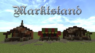 Minecraft Tutorial  Marktstand bauen  build a market stall [upl. by Wycoff791]