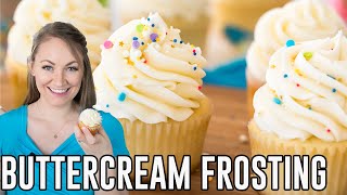 How to Make Vanilla Buttercream Frosting [upl. by Dnalkrik255]