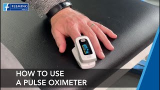 How to use a Pulse Oximeter at home [upl. by Darrow]