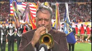 Arturo Sandoval Trumpet National Anthem 1109 Orange Bowl [upl. by Vicki]