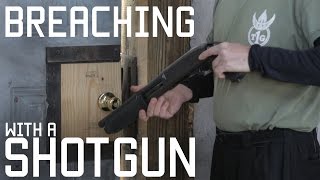 How to Breach a door with a shotgun  CQB shotgunning a door  Tactical Rifleman [upl. by Eirret952]