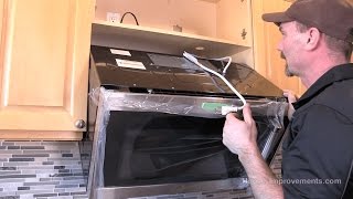 How To Install A Microwave OverTheRange Style [upl. by Euqnom]