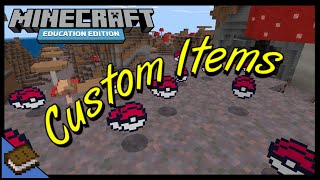 How to Create Custom Items  MINECRAFT EDUCATION [upl. by Haggi338]