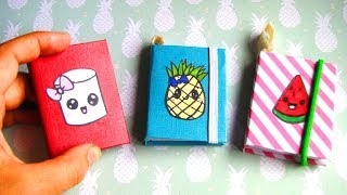 DIY MINI NOTEBOOKS  Makkelijke Kawaii Notitieboekjes How to [upl. by Zolner]