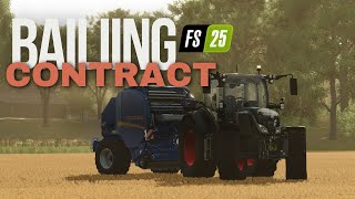 Bailing contract Farming Simulator 25 [upl. by Owiat114]