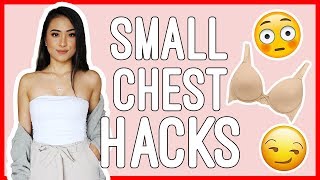 SMALL CHEST TIPS amp TRICKS 😏✨ [upl. by Racso53]