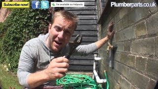 HOW TO CHANGE A FAULTY OUTSIDE TAP  Plumbing Tips [upl. by Perdita]